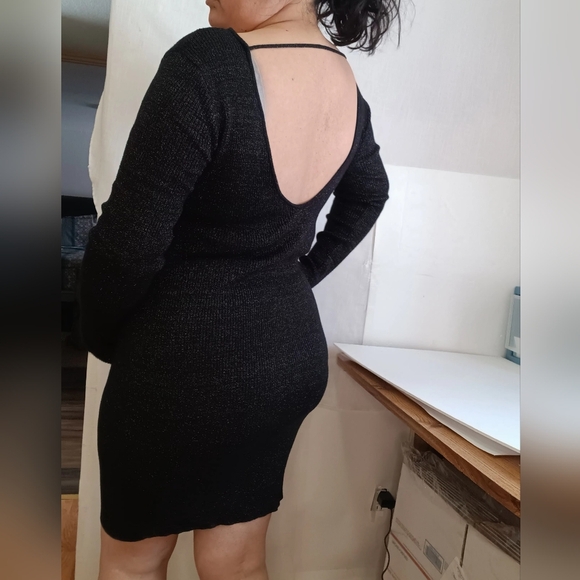 Pencil dress, low back, plus size 2X, full stretch. - Picture 6 of 15